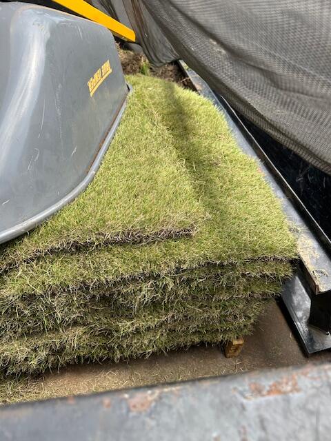 Rolled Zoysia sod ready for installation in Myrtle Beach